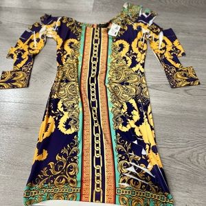 Multiple color party dress size L